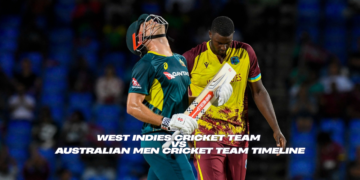 West Indies Cricket Team vs Australian Men Cricket Team Timeline